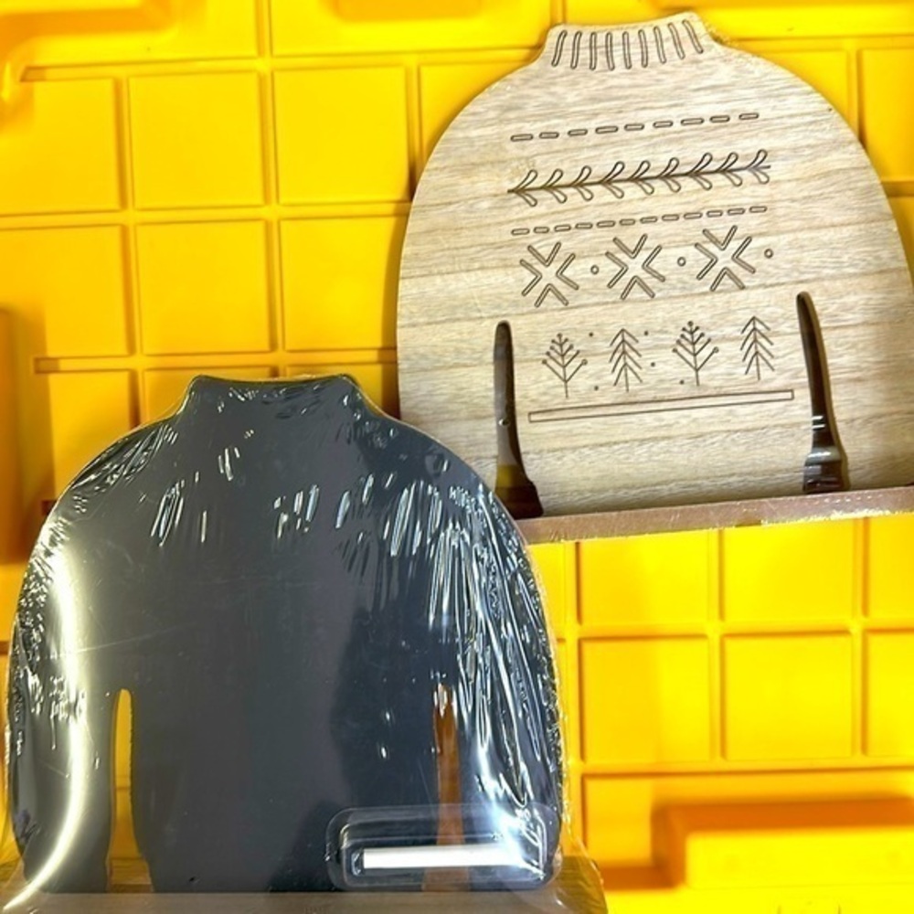 NWT 2 Chalkboard sweaters, styled wood chalkboard toys for home Christmas gift